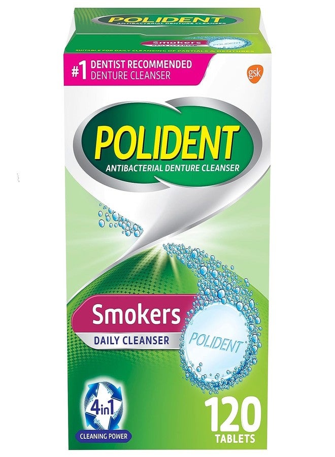 Polident Smokers Denture Cleanser Tablets - 120 Count (Pack of 1) - Image 1